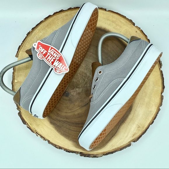 VANS ERA 59 Canvas & Leather Frost Gray/Acid Denim - Picture 11 of 15